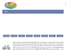 Tablet Screenshot of greatbiketours.com